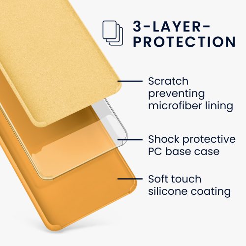 Pouzdro Kwmobile pro Samsung Galaxy A51, silikonové, oranžové, 51197.191