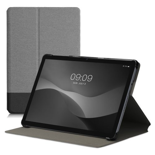 Pouzdro pro tablet Huawei MatePad T10/MatePad T10s, Kwmobile, šedo/černé, textilní, 58774.01