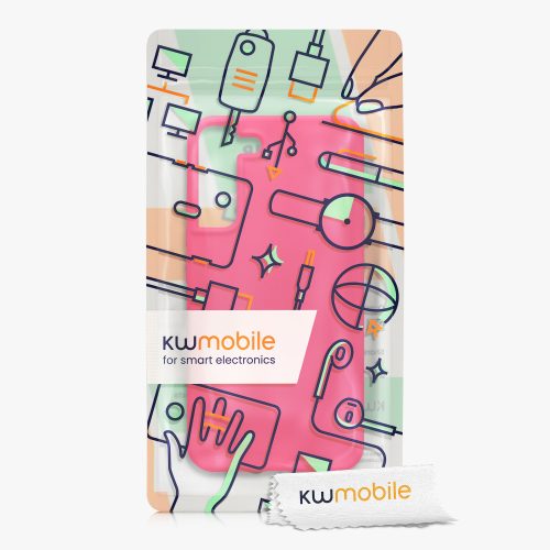 Pouzdro Kwmobile pro Samsung Galaxy S22 Plus, silikonové, růžové, 56761.77