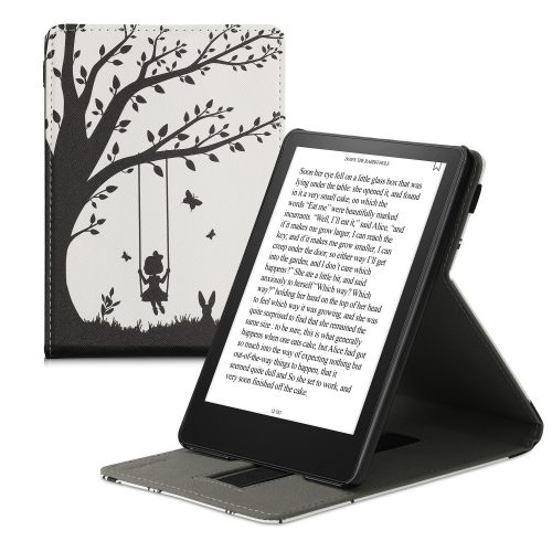 Pouzdro pro Amazon Kindle Paperwhite 11, Kwmobile, Black/White, Eco-kůže, 56264.12