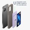 Držák magnetické karty kompatibilní s Apple iPhone 14 Series/iPhone 13 Series/iPhone 12 Series, Kwmobile, Purple, Plastic, 58791.139