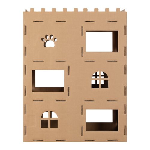 Domeček pro kočky Navaris, Karton, Hnědá, 58836.01