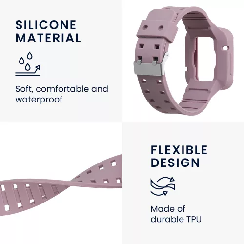 Řemínek pro Xiaomi Mi Watch Lite/Redmi Watch, Kwmobile, fialový, silikon, 58886.192