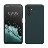 Pouzdro Kwmobile pro Samsung Galaxy A04s, tmavě zelené, silikonové, 58921.202