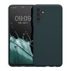 Pouzdro Kwmobile pro Samsung Galaxy A04s, tmavě zelené, silikonové, 58921.202