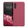 Pouzdro Kwmobile pro Samsung Galaxy A04s, tmavě růžové, silikonové, 58921.167