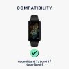 Sada 2 popruhů pro Huawei Band 7/Band 6/Honor Band 6, Kwmobile, Black/White, Silikon, 58914.02