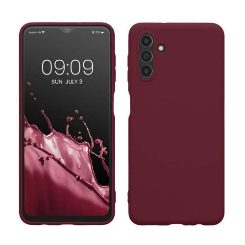 Pouzdro Kwmobile pro Samsung Galaxy A04s, fialové, silikonové, 58921.187