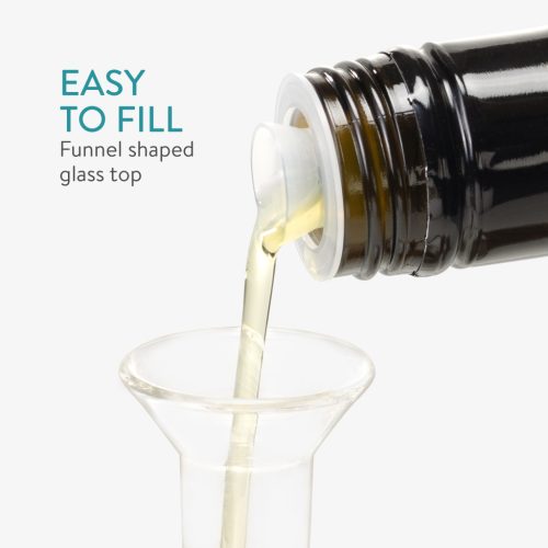 Set recipiente ulei si otet Navaris, 2x220 ml, sticla borosilicata, maro, sticla/lemn