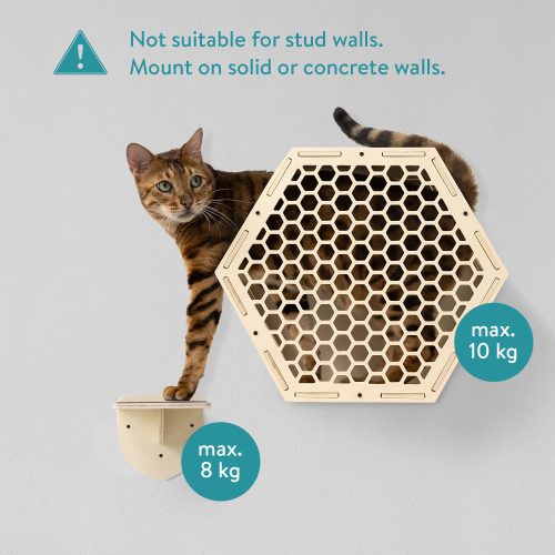 Navaris lezecký nábytek pro kočky, béžová, dřevo, 58934.04