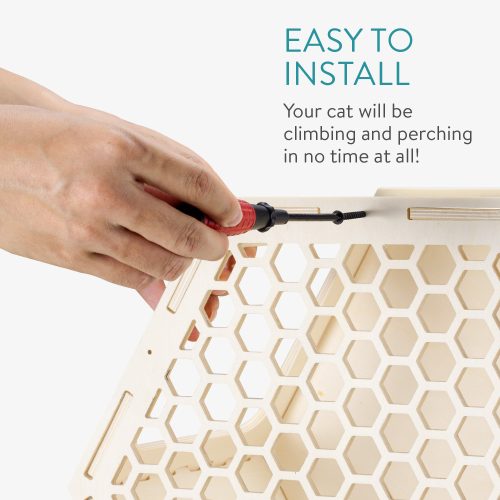 Navaris lezecký nábytek pro kočky, béžová, dřevo, 58934.04