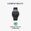 Sada 2 řemínků pro Withings Steel HR/Nokia Steel, Kwmobile, černá/šedá, silikon, 58993.01