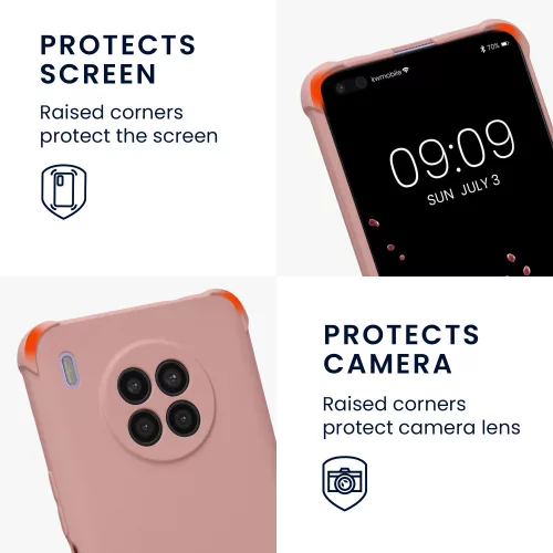 Pouzdro Kwmobile pro Huawei nova 8i, silikonové, růžové, 59008.154