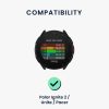 Sada 2 popruhů pro Polar Ignite 2/Unite/Pacer, Kwmobile, Black/Blue, Silicone, 58981.01