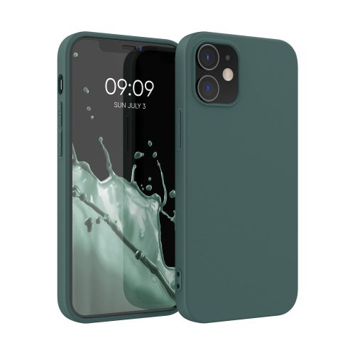Kryt Kwmobile pro Apple iPhone 12/iPhone 12 Pro, silikonový, zelený, 53938.171