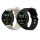 Sada 2 řemínků pro Xiaomi Mi Watch/Mi Watch Color Sport, Kwmobile, Black/Grey, Silicone, 58466.02