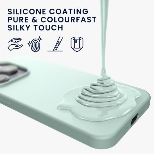 Kryt Kwmobile pro Apple iPhone 14 Plus, silikon, zelený, 59080.200