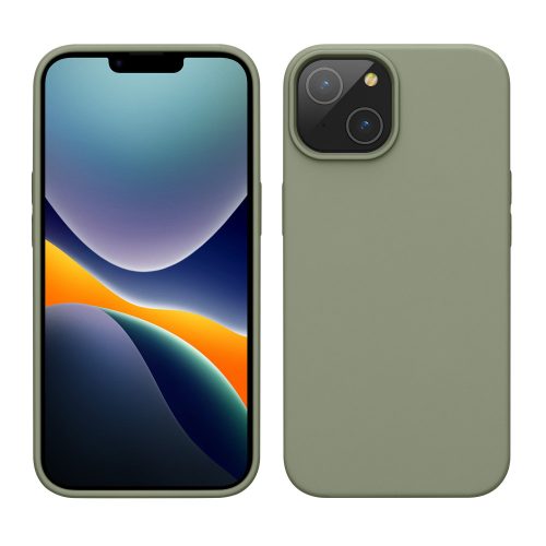 Kryt Kwmobile pro Apple iPhone 14, silikonový, zelený, 59071.172