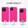 Kryt Kwmobile pro Apple iPhone 14 Pro, silikonový, růžový, 59077.77