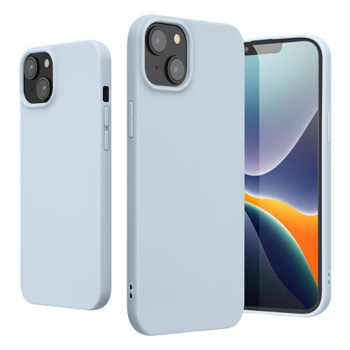 Kryt Kwmobile pro Apple iPhone 14 Plus, silikon, modrý, 59076.58