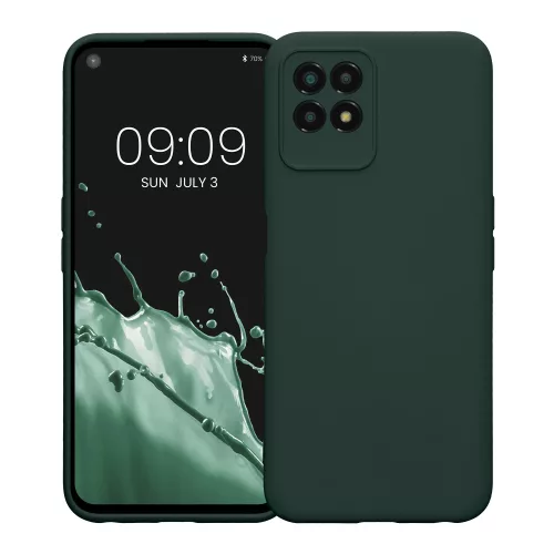 Pouzdro Kwmobile pro Realme 8i, silikonové, zelené, 58293.169