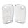 Krytka na klíče od auta pro VW 3 Buttons, Kwmobile, bílá/stříbrná, silikonová, 56006.05