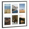 Rama foto colaj Navaris, 6 poze 10x15 cm, 38.2x37.2x2 cm, argintiu, sticla/aluminiu