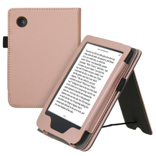 kwmobile pouzdro pro Kobo Clara 2E, ekologická kůže, růžová, 60052.81