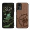 Pouzdro Kwmobile pro Xiaomi Redmi Note 12S, hnědé, dřevo/silikon, 60692.01