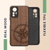 Pouzdro Kwmobile pro Xiaomi Redmi Note 12S, hnědé, dřevo/silikon, 60692.01