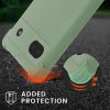 Nárazník kwmobile pro Google Pixel 6a, silikonový, zelený, 58567.172
