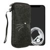 Kryt Kwmobile Universal XL – 6,8", textilie, šedo/bílá, 49866.4.13