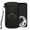 Kryt Kwmobile Universal XL – 6,8", textilie, šedo/bílá, 49866.4.13