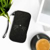 Kryt Kwmobile Universal XL – 6,8", textilie, šedo/bílá, 49866.4.13