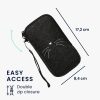 Kryt Kwmobile Universal XL – 6,8", textilie, šedo/bílá, 49866.4.13