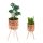 Set 2 Suporturi pentru ghivece Rattan Navaris, dimensiuni variate, interior/exterior, 60955.01
