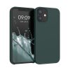 kwmobile pouzdro pro Apple iPhone 12 Mini, silikonové, zelené, 52640.171