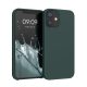 kwmobile pouzdro pro Apple iPhone 12 Mini, silikonové, zelené, 52640.171