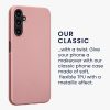Pouzdro Kwmobile pro Samsung Galaxy A14 5G, růžové, silikonové, 61163.31