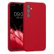 Pouzdro Kwmobile pro Samsung Galaxy A34 5G, červené, silikonové, 60807.208