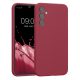 Pouzdro Kwmobile pro Samsung Galaxy A34 5G, červené, silikonové, 60807.209