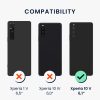 Pouzdro Kwmobile se šňůrkou na krk pro Sony Xperia 10 V, průhledné/černé, silikonové, 61195.03