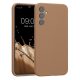 Pouzdro Kwmobile pro Samsung Galaxy A34 5G, krémové, silikonové, 60807.246