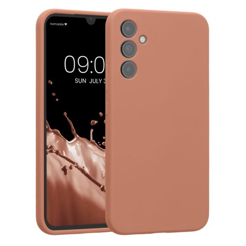 Pouzdro Kwmobile pro Samsung Galaxy A34 5G, tmavě krémové, silikonové, 60807.237