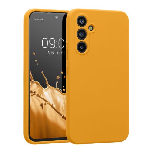 Pouzdro Kwmobile pro Samsung Galaxy A54 5G, oranžové, silikonové, 60795.191