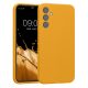 Pouzdro Kwmobile pro Samsung Galaxy A34 5G, oranžové, silikonové, 60807.191