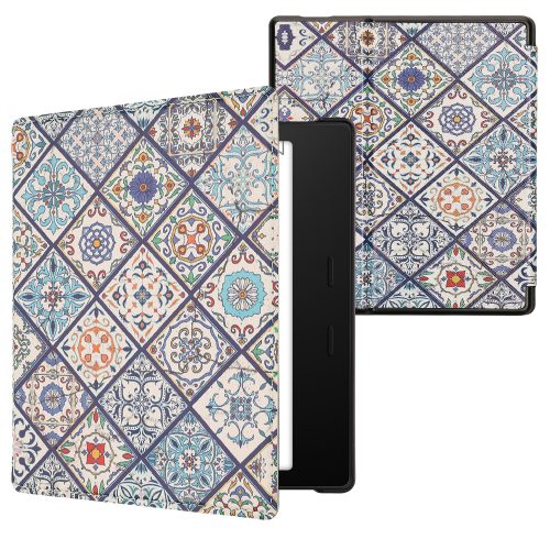 kw kryt na mobil pro Amazon Kindle Oasis 10, ekologická kůže, vícebarevný, 49417.39