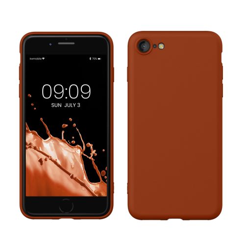 Pouzdro Kwmobile pro Apple iPhone SE (2022)/iPhone SE (2020)/iPhone 8, hnědé, silikonové, 49979.249