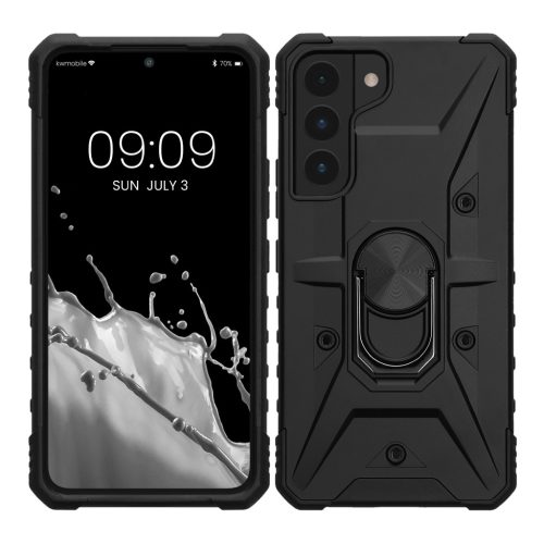 Pouzdro Kwmobile pro Samsung Galaxy S22, černé, polykarbonátové, 61252.01