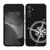 Pouzdro Kwmobile pro Samsung Galaxy A54 5G, černé/bílé, silikonové, 61246.03